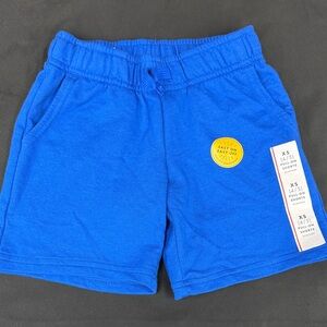 Cat & Jack Blue Kids Shorts XS 4/5 pull on shorts at the knee
